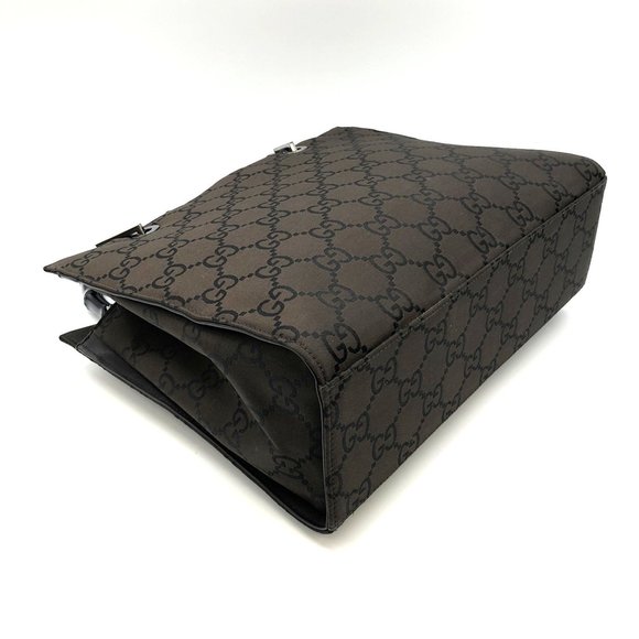 GUCCI 002/1065 Handbag Brown GG Bamboo for Men and Women - Picture 4 of 12